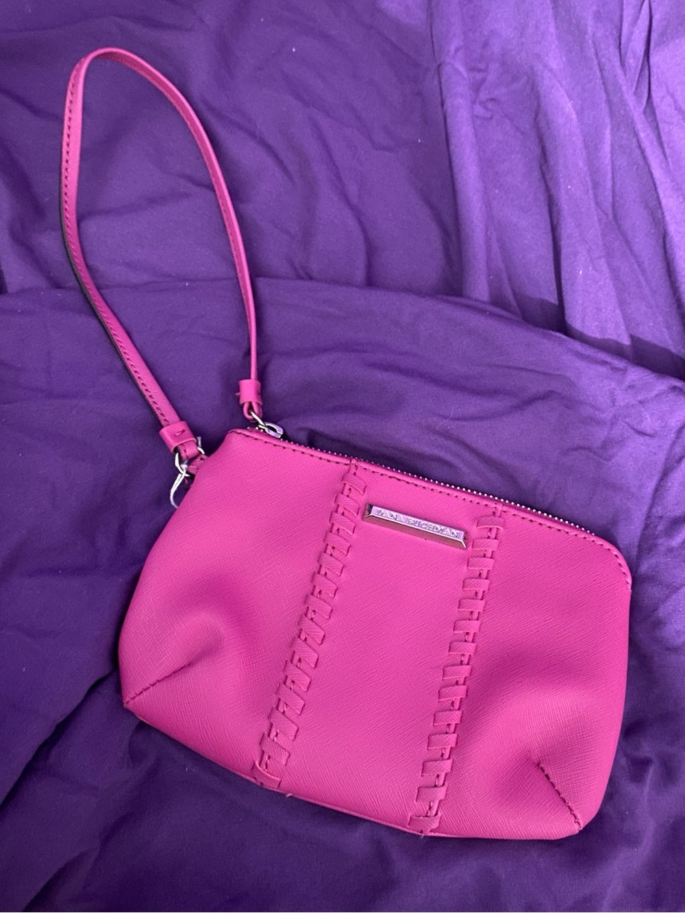 Dana Buchman Hot Pink Wristlet Clutch